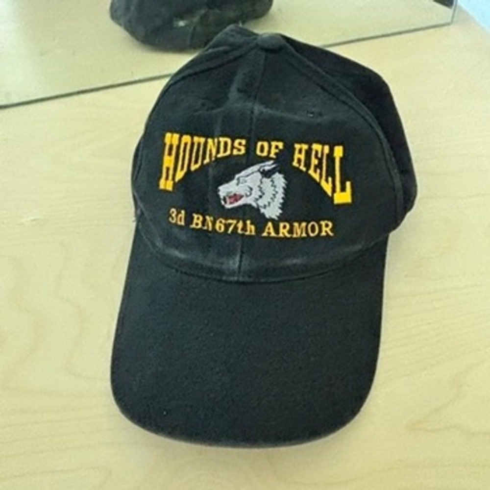 Cobra Caps Baseball Hat Mens‎ OS Black Hounds of Hell 3d BN 67th Armor Military
